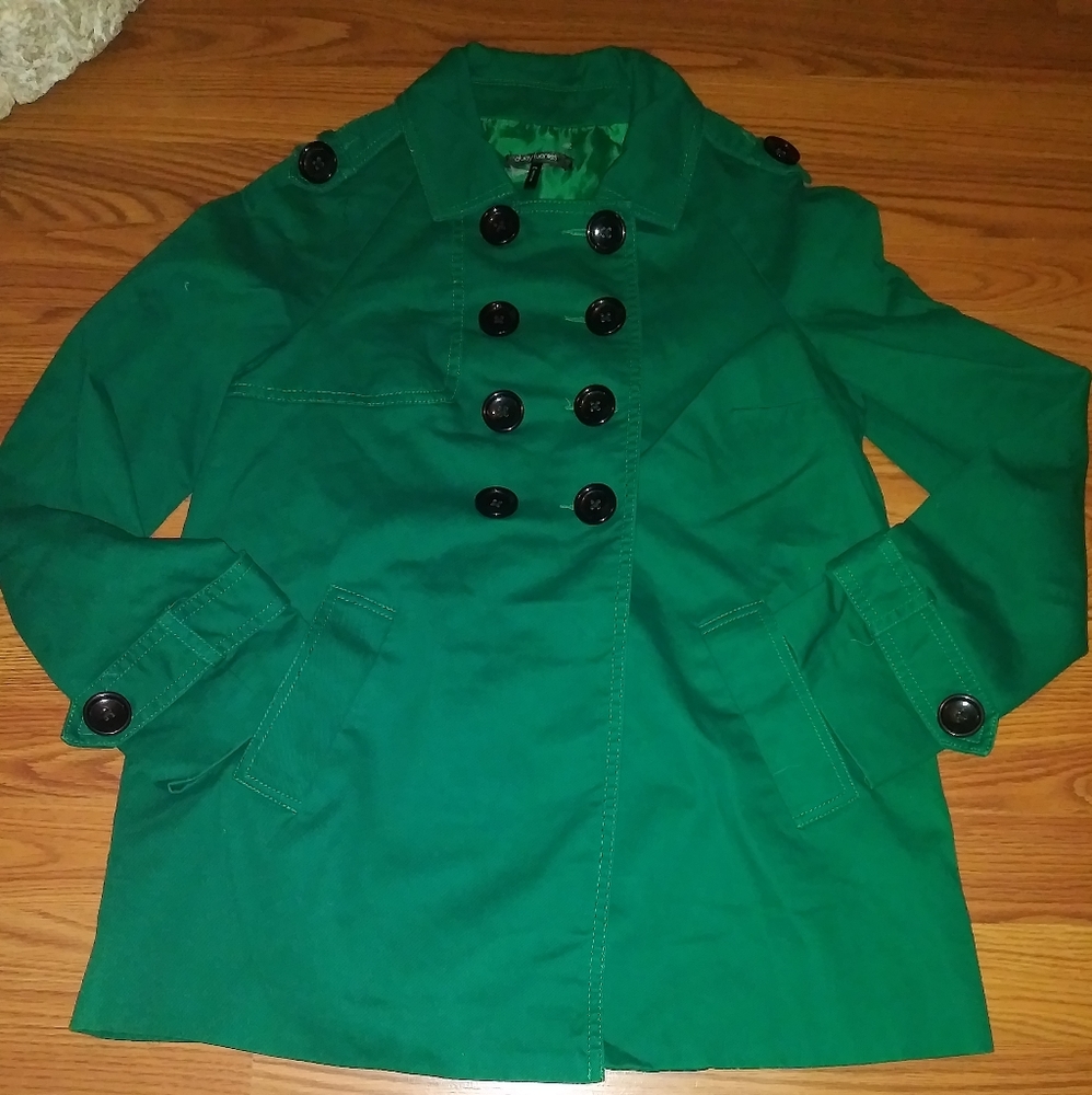 Daisy Fuentes green jacket size PS